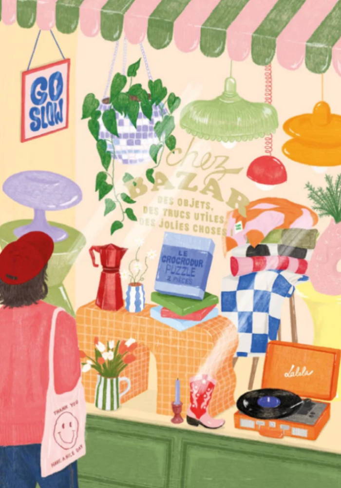 Puzzle 100 Pieces Le Lèche Vitrine - Jour Férié