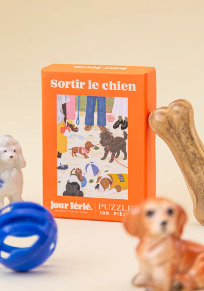Puzzle 100 Pieces Sortir Le Chien- Jour Férié