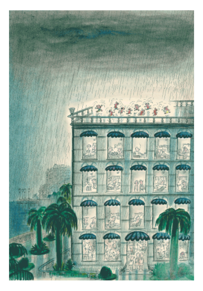 Puzzle Sempé Immeuble Pluie - Image Republic