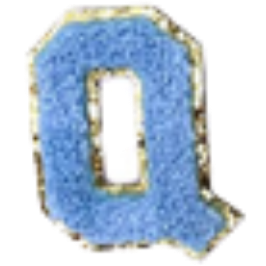 Sticker Columbia Lettre Bleue Claire