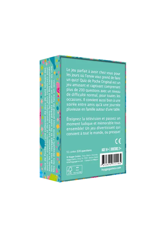 Jeu Quiz De Poche Original - Sélectionné par Blush