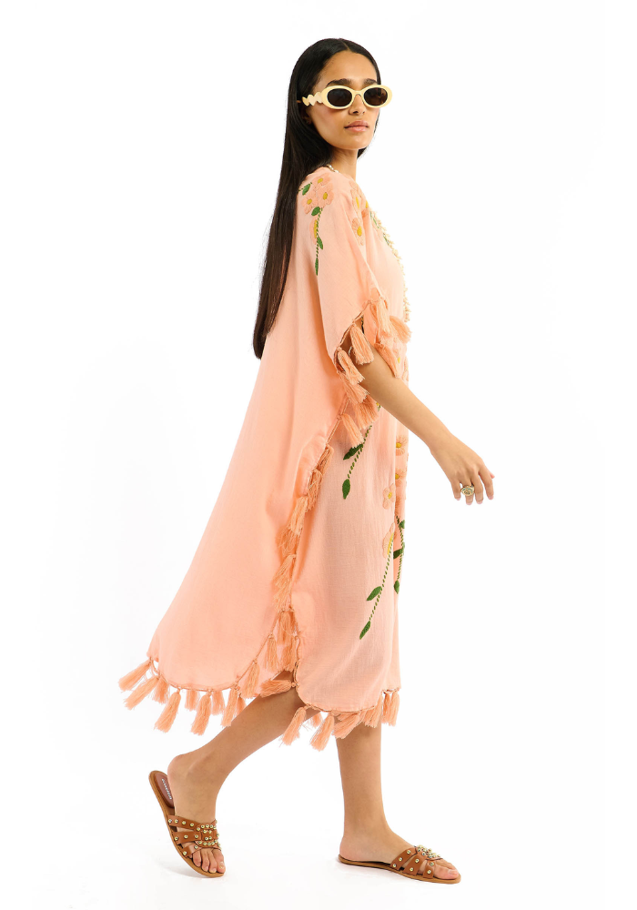 Robe Luvia Kaftan Rose - Wild Paris