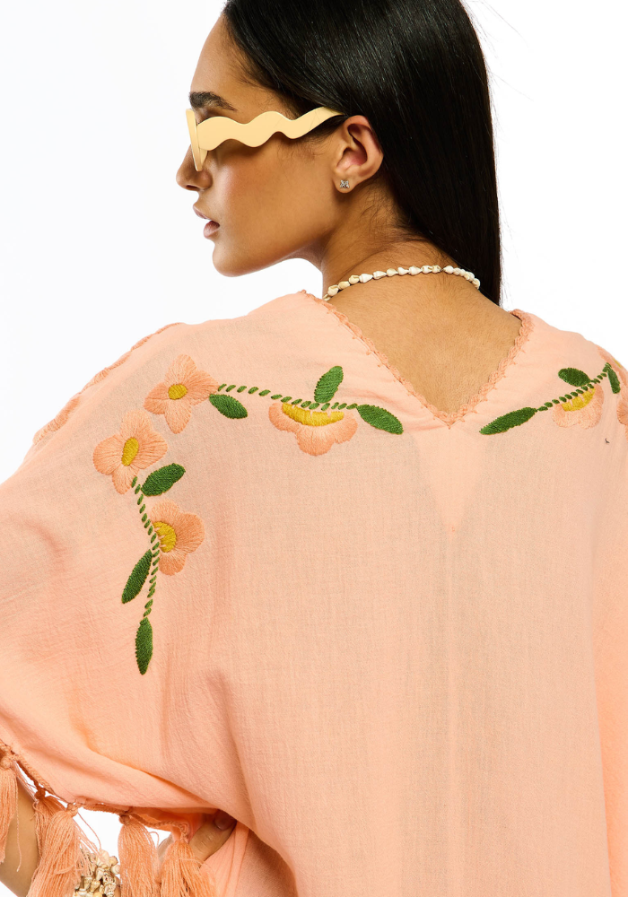 Robe Luvia Kaftan Rose - Wild Paris