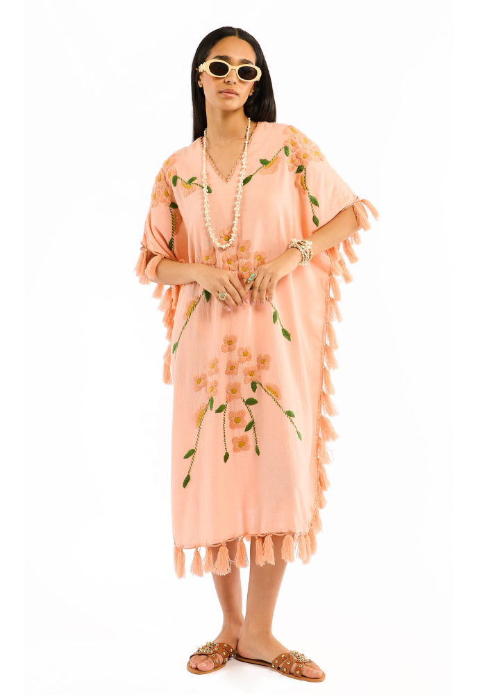 Robe Luvia Kaftan Rose - Wild Paris