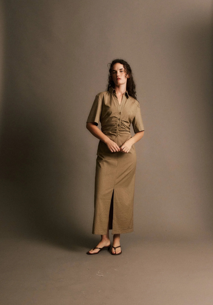 Robe Léandre Beige - Jiji Studio