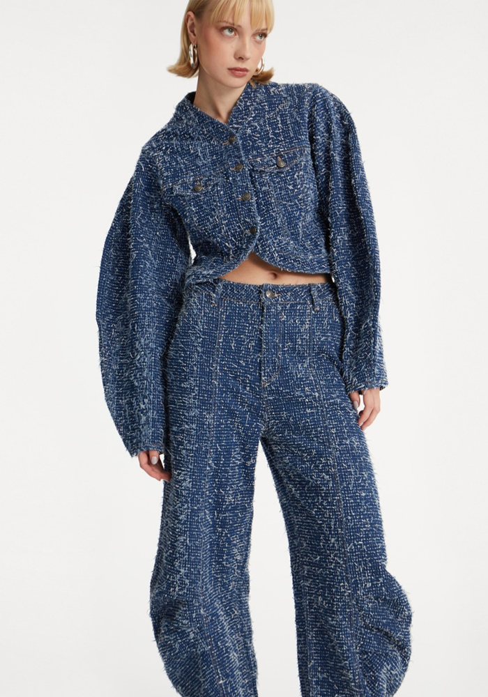 Veste Round Sleeve En Denim - Rotate