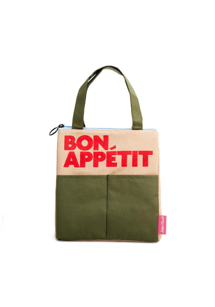 Sac Isotherme Bon Appetit Vert Et Beige - Blush Sélection