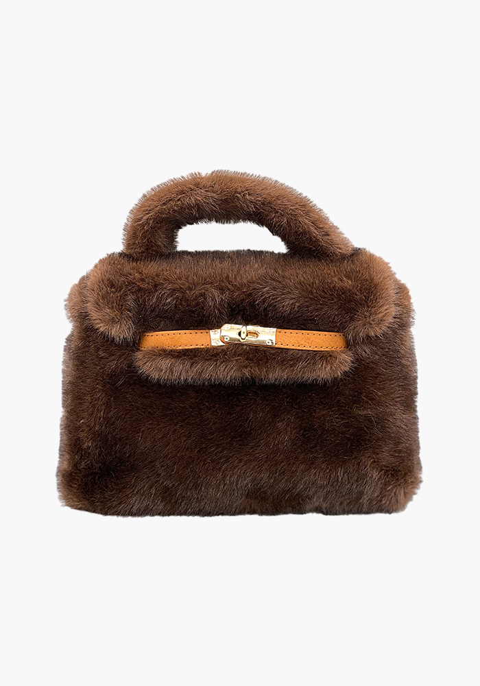 Sac Fourrure Marron - Lou Andrea