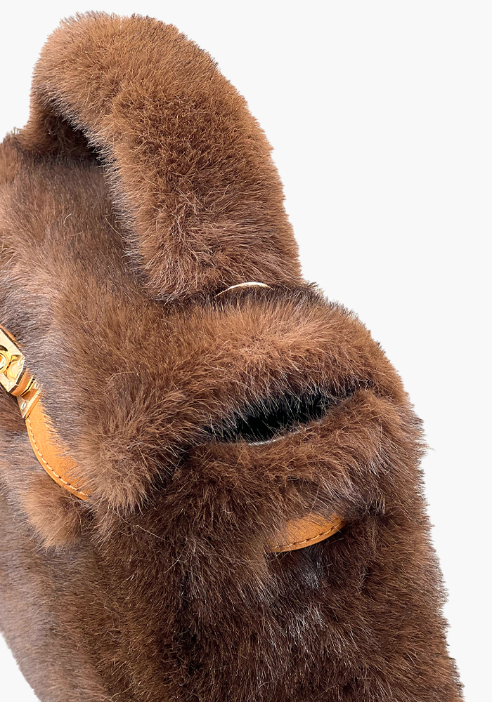 Sac Fourrure Marron - Lou Andrea