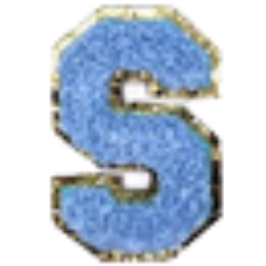 Sticker Columbia Lettre Bleue Claire