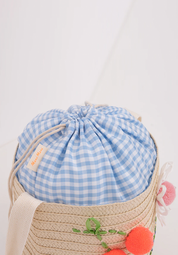 Sac En Raphia Brodé - Meri Meri