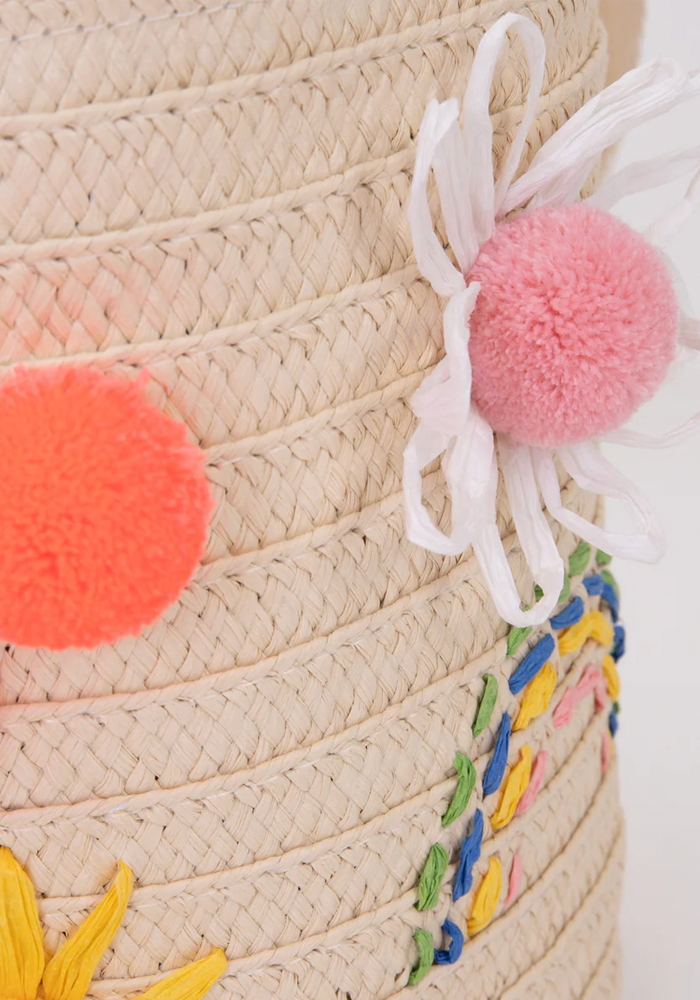 Sac En Raphia Brodé - Meri Meri