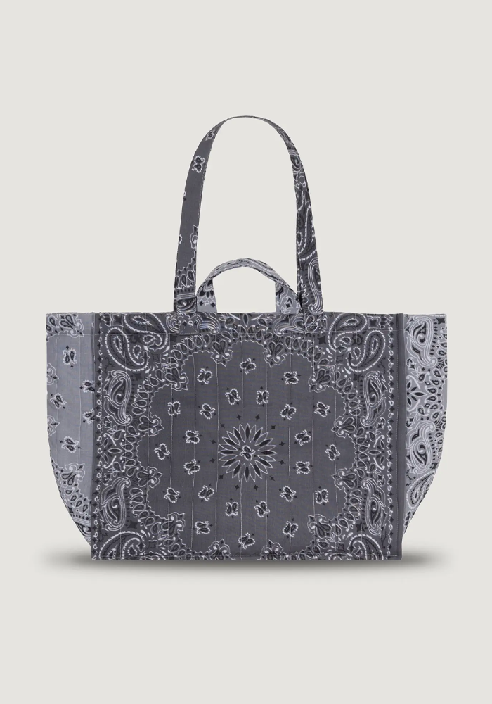 Sac Moyen Cabas Love Dark Grey Pale Grey - Call It By Your Name