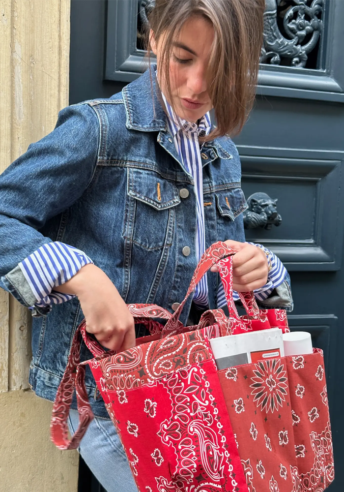 Sac Picnic Vintage Red Real Red - Call It By Your Name