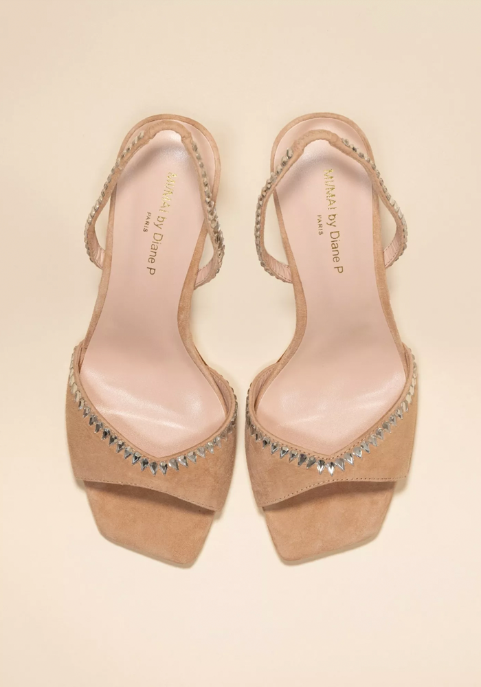 Sandales Crystal Nudes - Mi/Mai