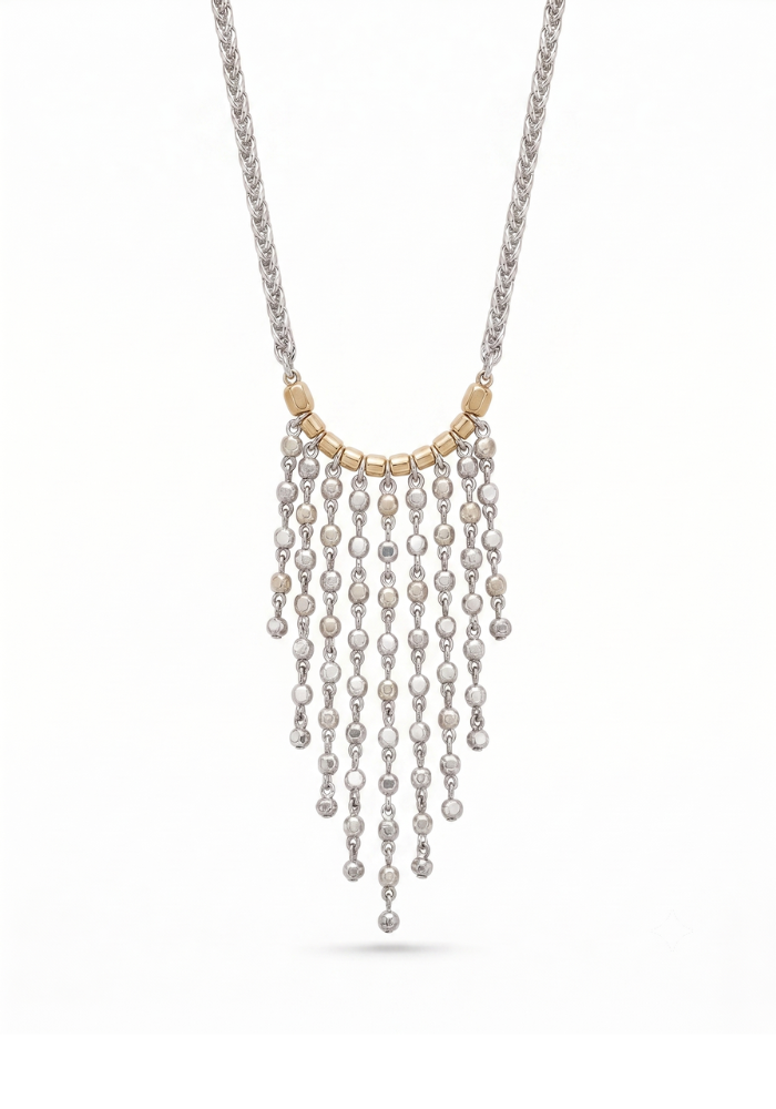 Sautoir Cassy Bicolore Argent - Hanka Ïn