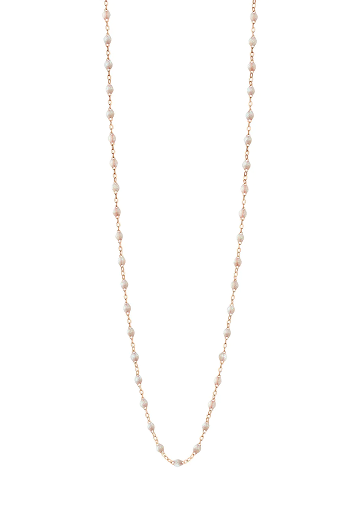 Sautoir Classique Gigi Or Rose Et Résines Opale 60cm - Gigi Clozeau