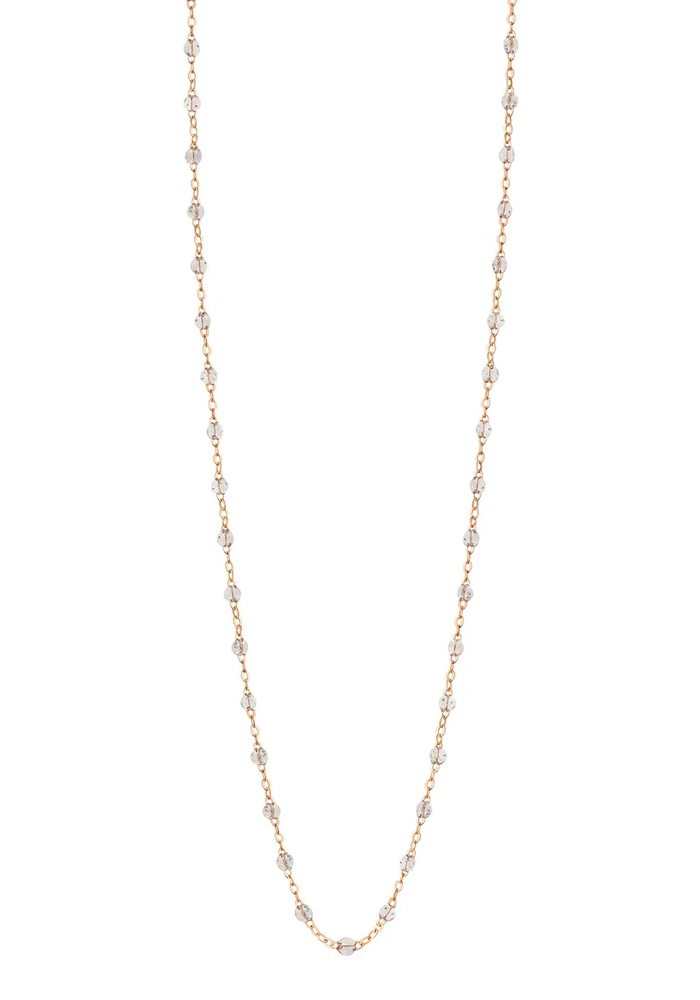 Sautoir Classique Gigi Or Rose Et Résines Sparkle 86cm - Gigi Clozeau