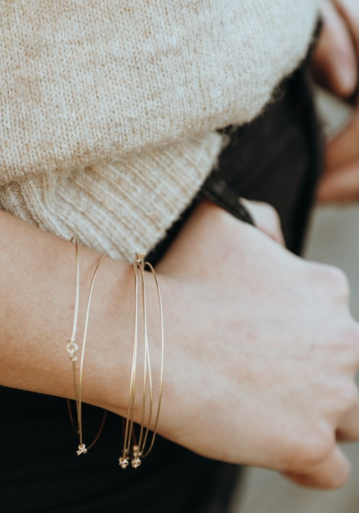 Jonc Semainier Gold Filled Le Classique Fin - Sélectionné par Blush