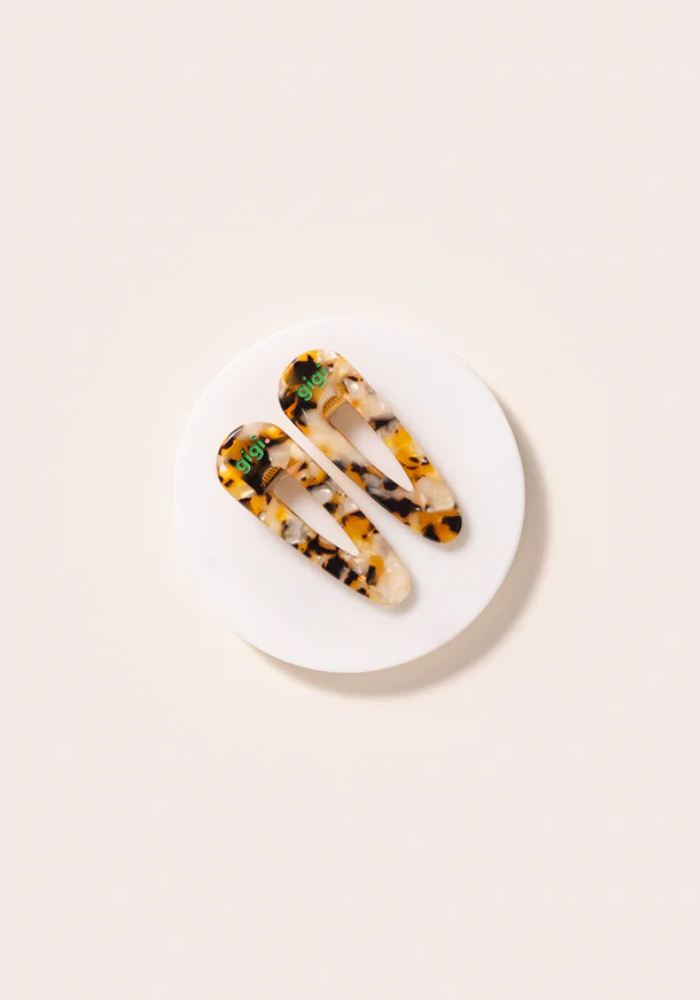 Set De 2 Barrettes Clip Sienne - My Name Is Gigi Paris