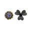 Set De 2 Pins Trèfle Et Rond Strass