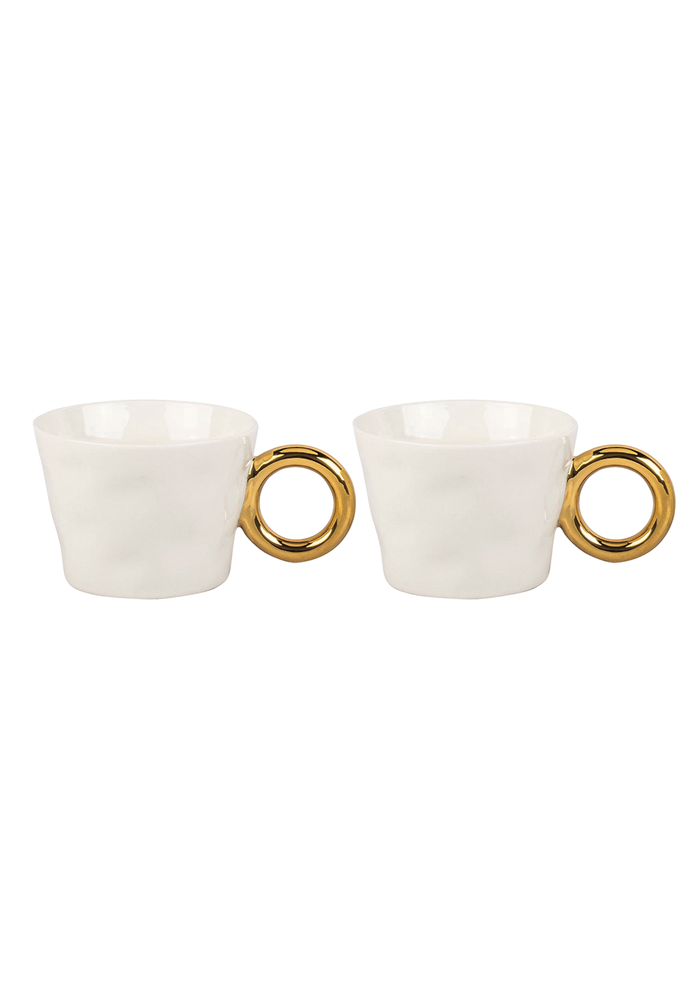 Set De 2 Tasses Matins Câlins Blanc - Blush Sélection Décoration