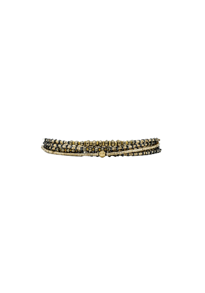 Bracelet 6 Tours Ou Sautoir Tess Gold - Têtes Blondes