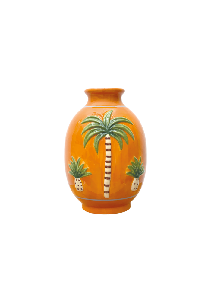 Vase Palmier Orange - Sélectionné par Blush