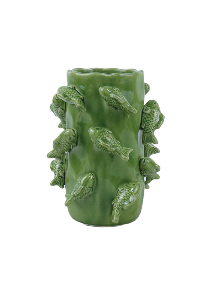 Vase Poisson Vert - Sélectionné par Blush
