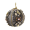 Grey Velvet Christmas Ball and Pearl Flowers