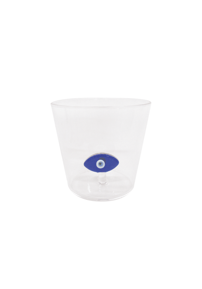 Verre Gobelet Oeil 3D Bleu