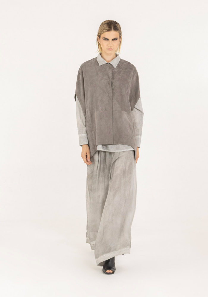 Veste Boxy Sans Manches Ash Grey - Sélectionné par Blush