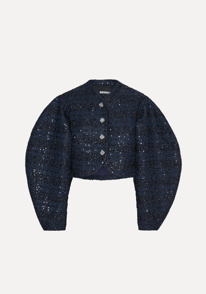 Veste Courte Boucle Dark Blue - Rotate