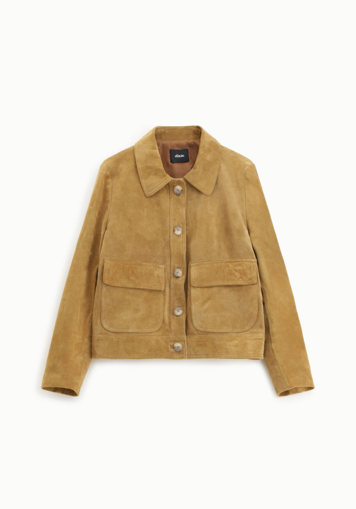Veste Daim Courte Cognac - Dixie