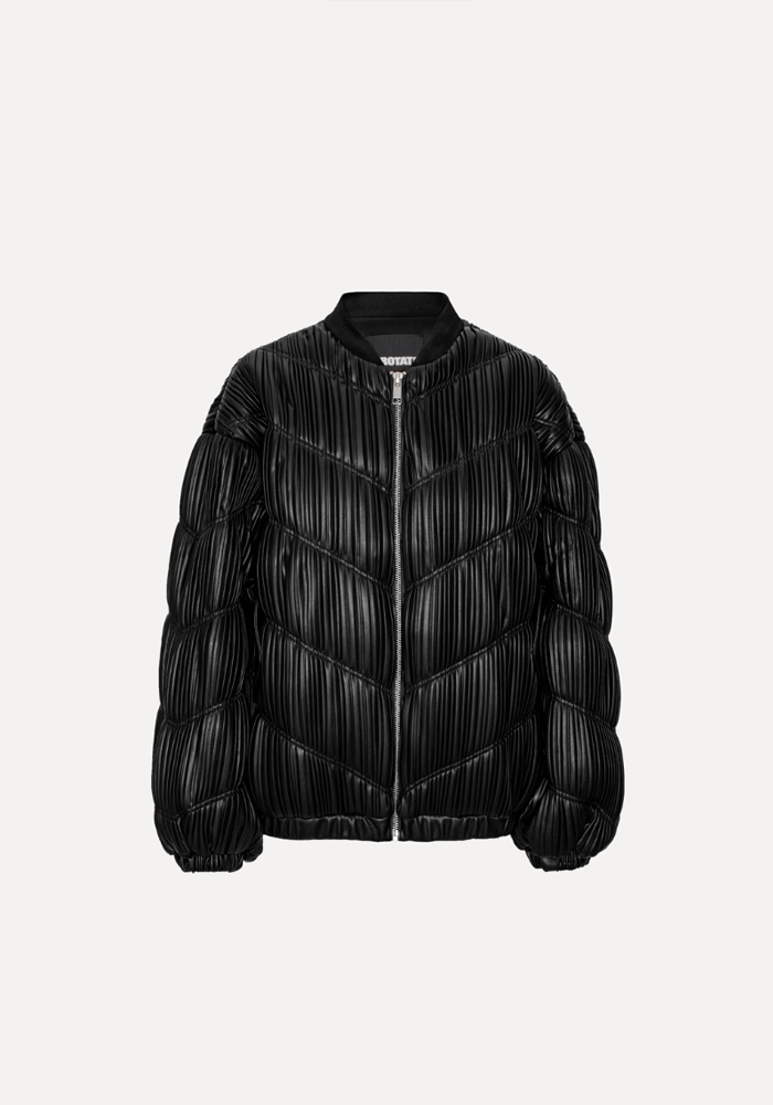 Veste Pleated Noir - Rotate
