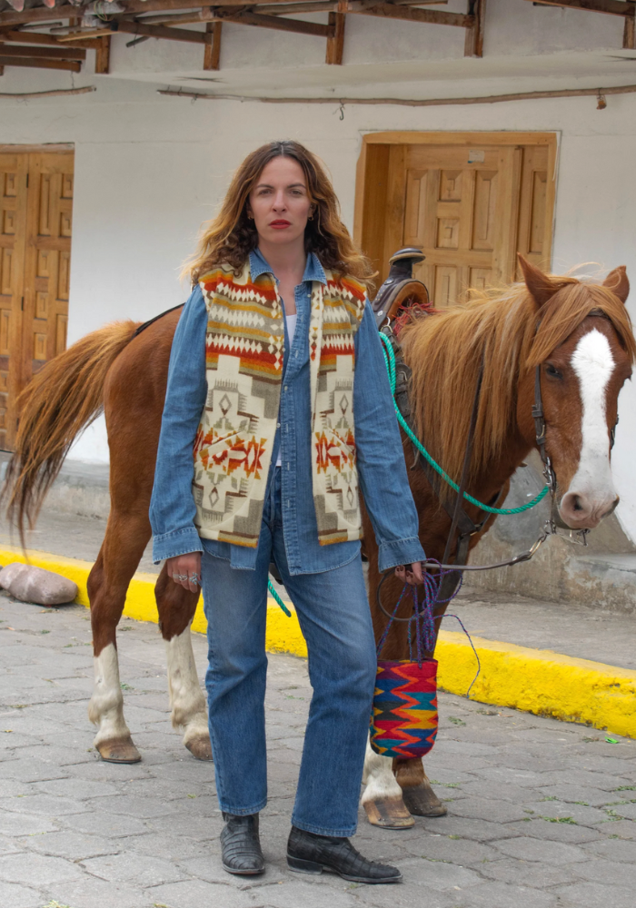 Veste Wild Sans Manche Red - Sélectionné par Blush
