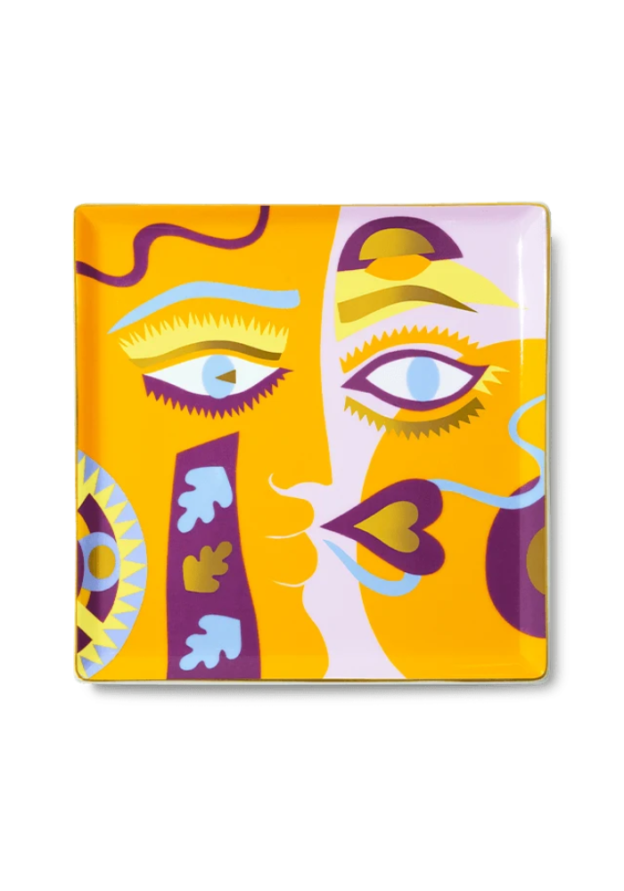 Vide-Poche Claire Johnson Orange en Porcelaine - Octaevo