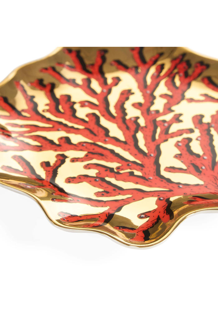 Vide-Poches Sirena Coral en porcelaine - Jonathan Adler