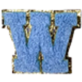 Sticker Columbia Lettre Bleue Claire