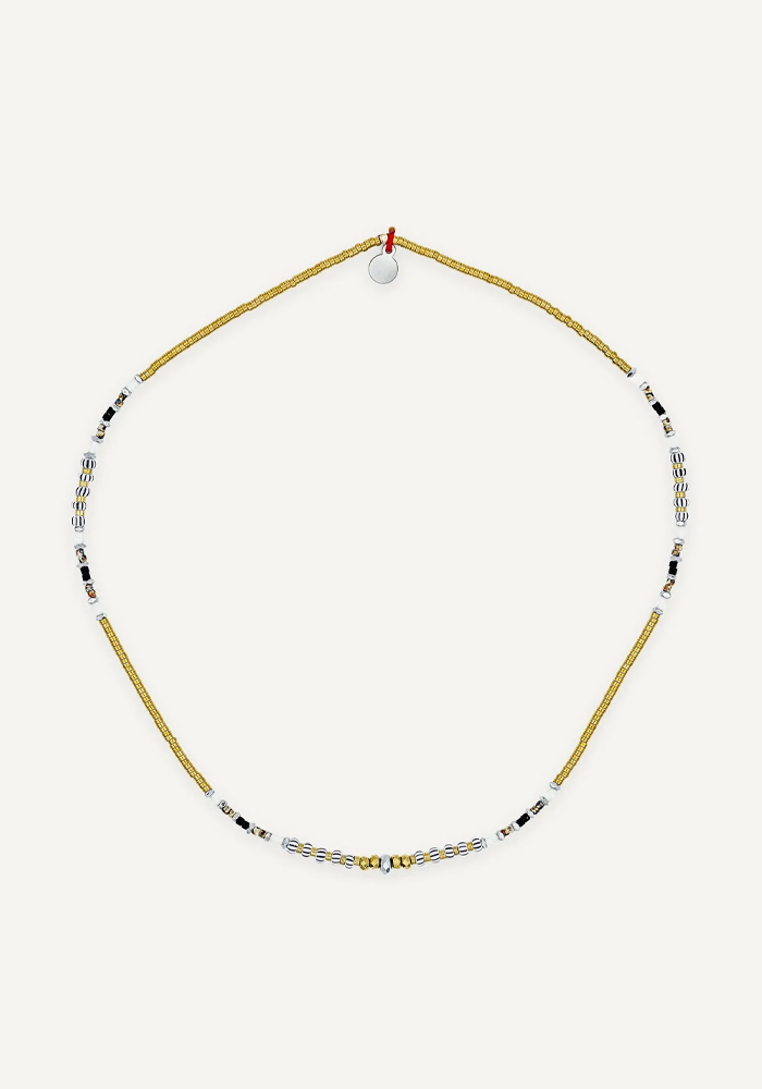 Collier Ras De Cou Alice Hématite Et Rocaille - Têtes Blondes