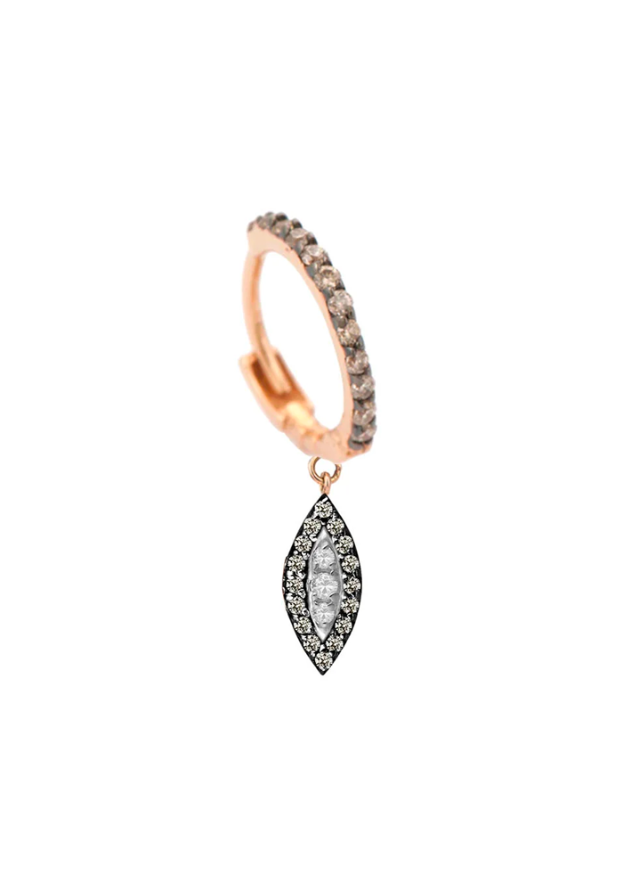 Boucle D'oreille "Almond Eye Dangling Hoop Earring"