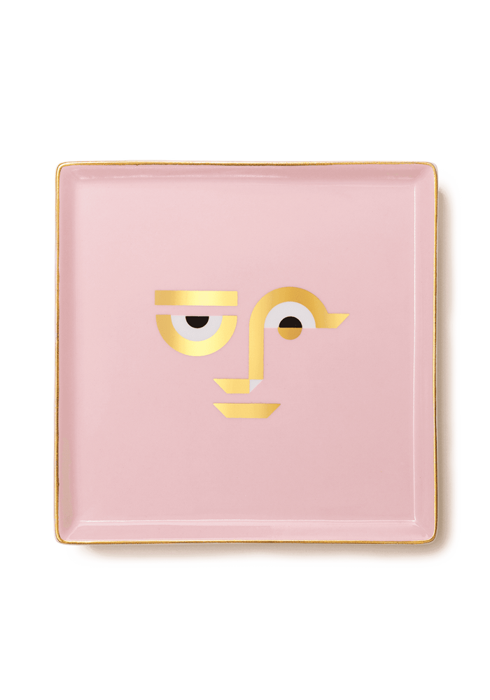 Vide-Poche Apollo II Rose en Porcelaine - Octaevo
