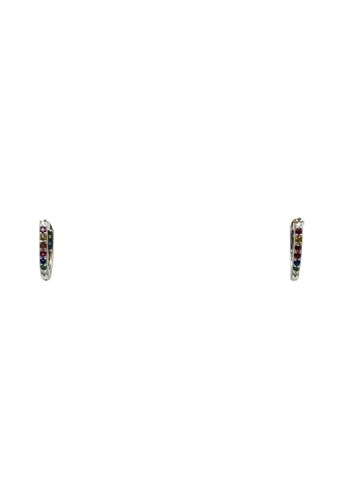 Boucles D'Oreilles Tara Argenté Multicolore - Tara Jwls