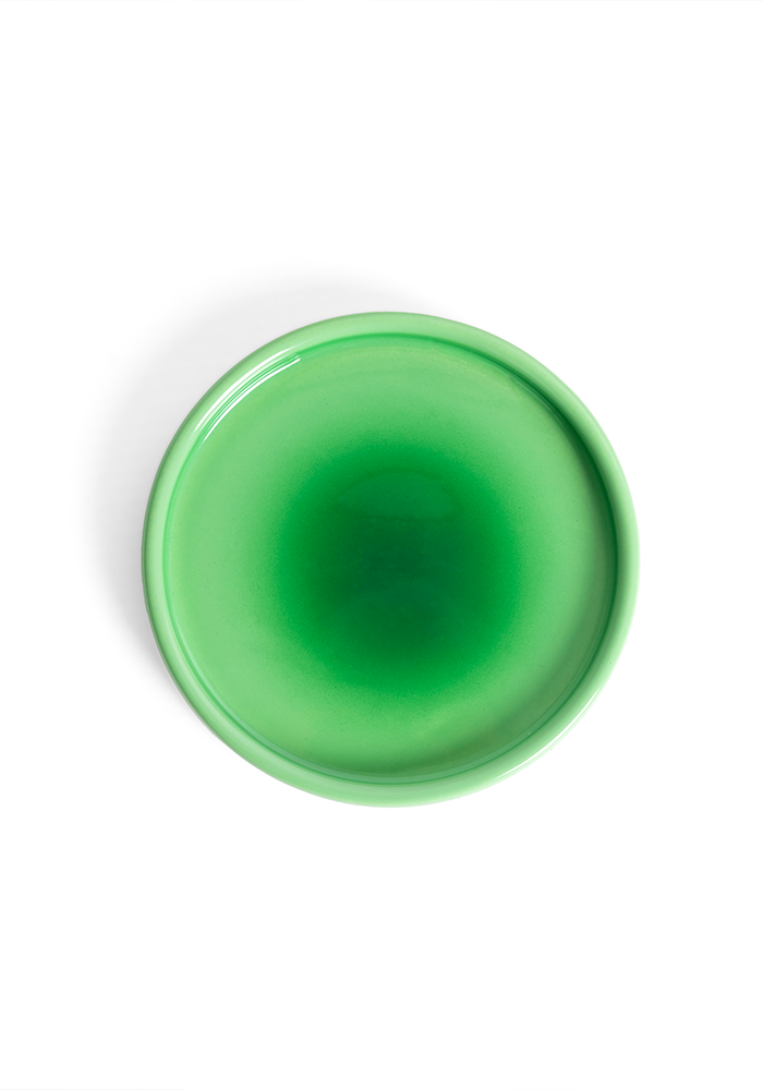 Assiette Ronde Dégradée Verte - Blush Sélection
