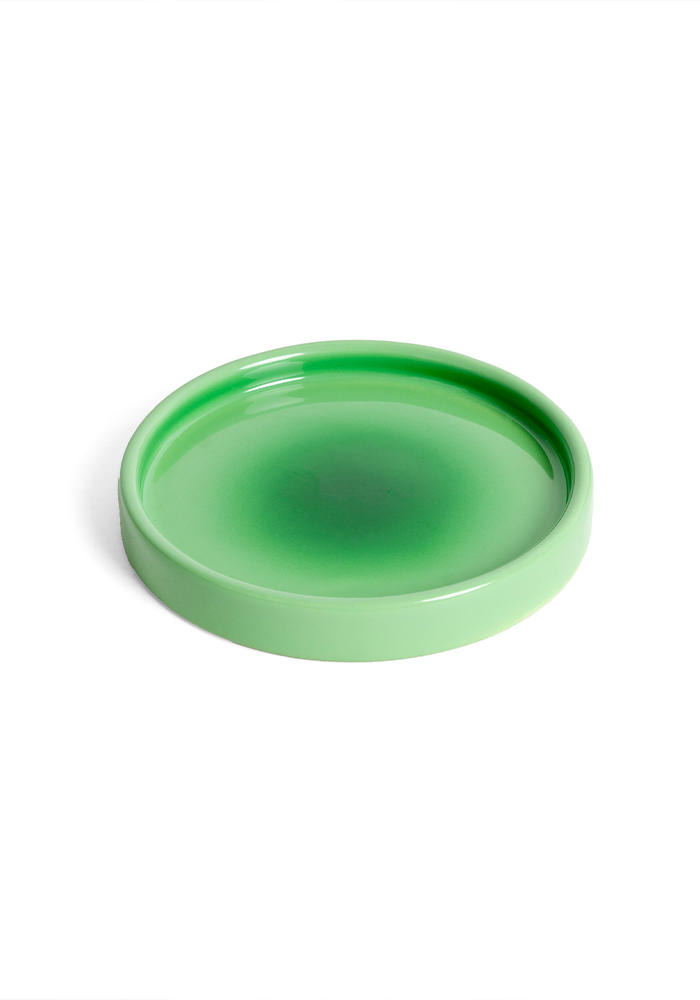 Assiette Ronde Dégradée Verte - Blush Sélection