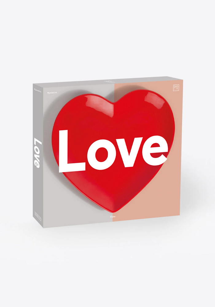 Assiette Love Rouge - Blush Sélection Décoration