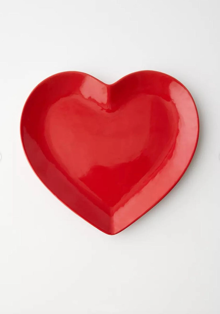Assiette Love Rouge