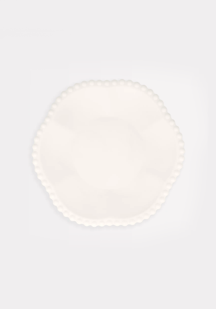 Lot De 8 Assiettes Petit Modèle Crème Dentelées - Meri Meri