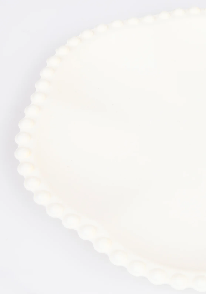 Lot De 8 Assiettes Petit Modèle Crème Dentelées - Meri Meri