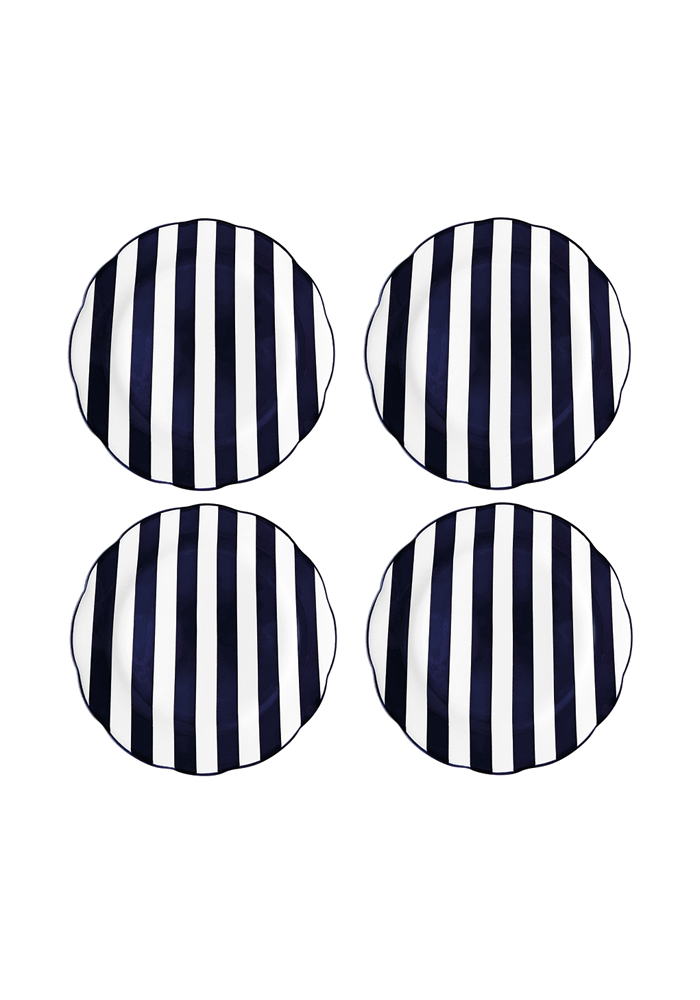 Set De 4 Assiettes Trattoria Bleues - Blush Sélection